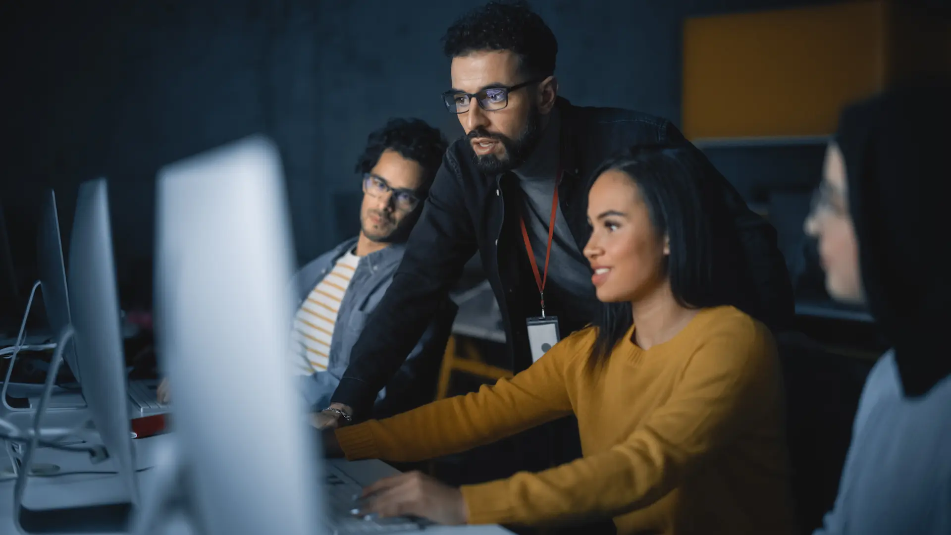 people working in IT